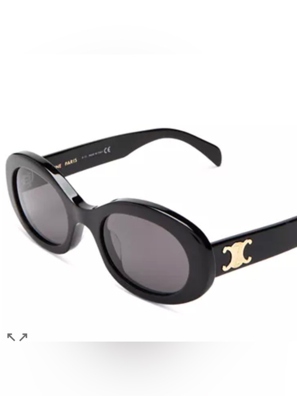 Celine Triomphe logo sunglasses, brown